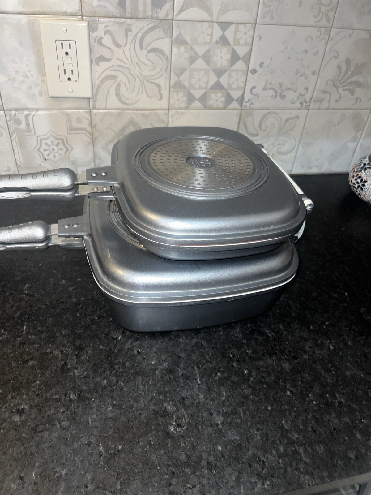 2 cooks design double sided pans with inserts see pics