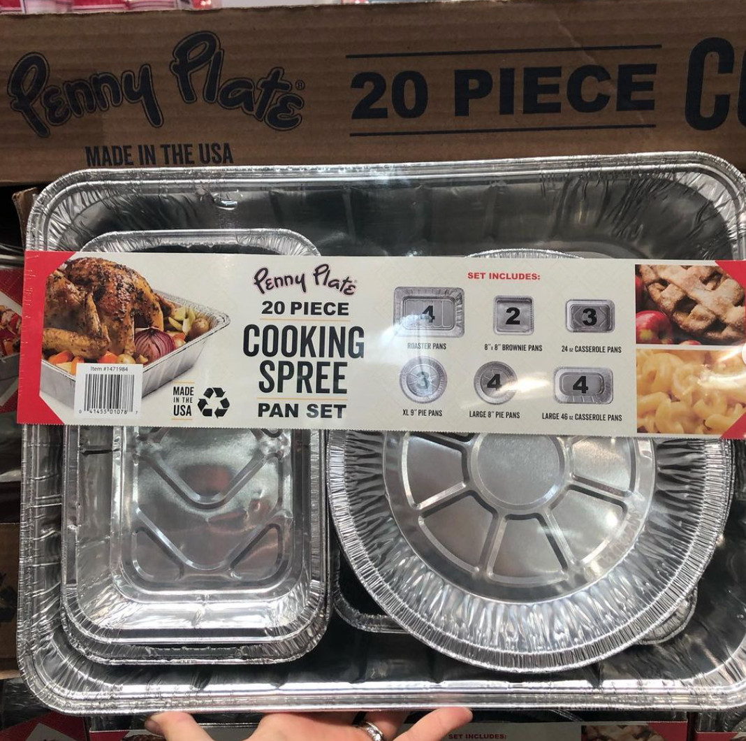 Penny Plate 20 Piece Cooking Spree Pan Set -roaster, Pie Pan, Brownie Casserole