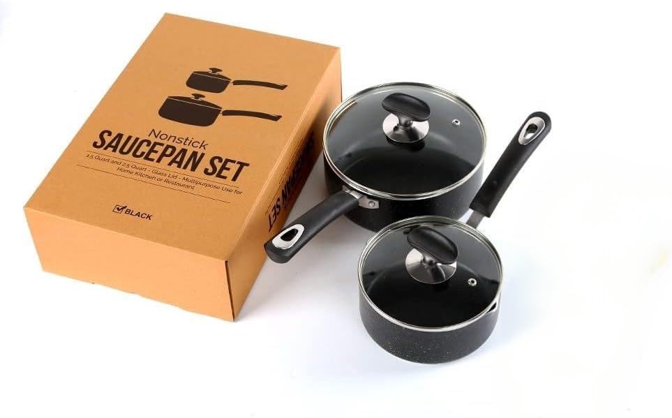 Nonstick Saucepan Set 1.5 Quart And 2.5quartultra Non Stick Sauce Pan Small Pot