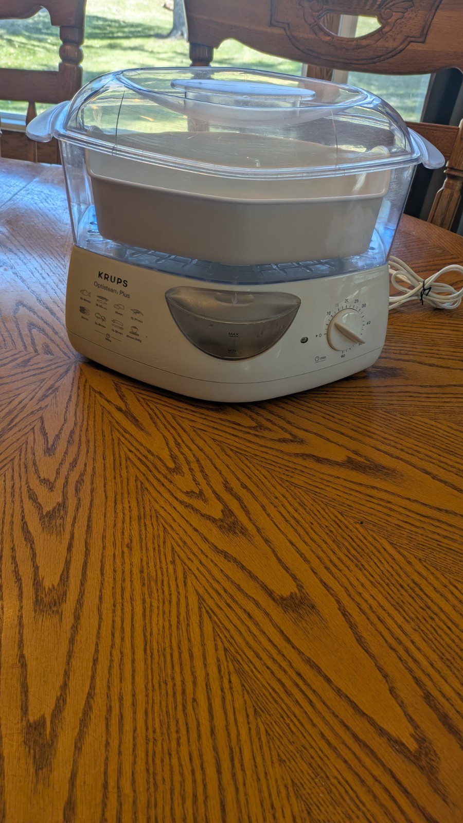 Krups Optisteam Plus Multipurpose Electric Steam Cooker Model 652- Tested Works