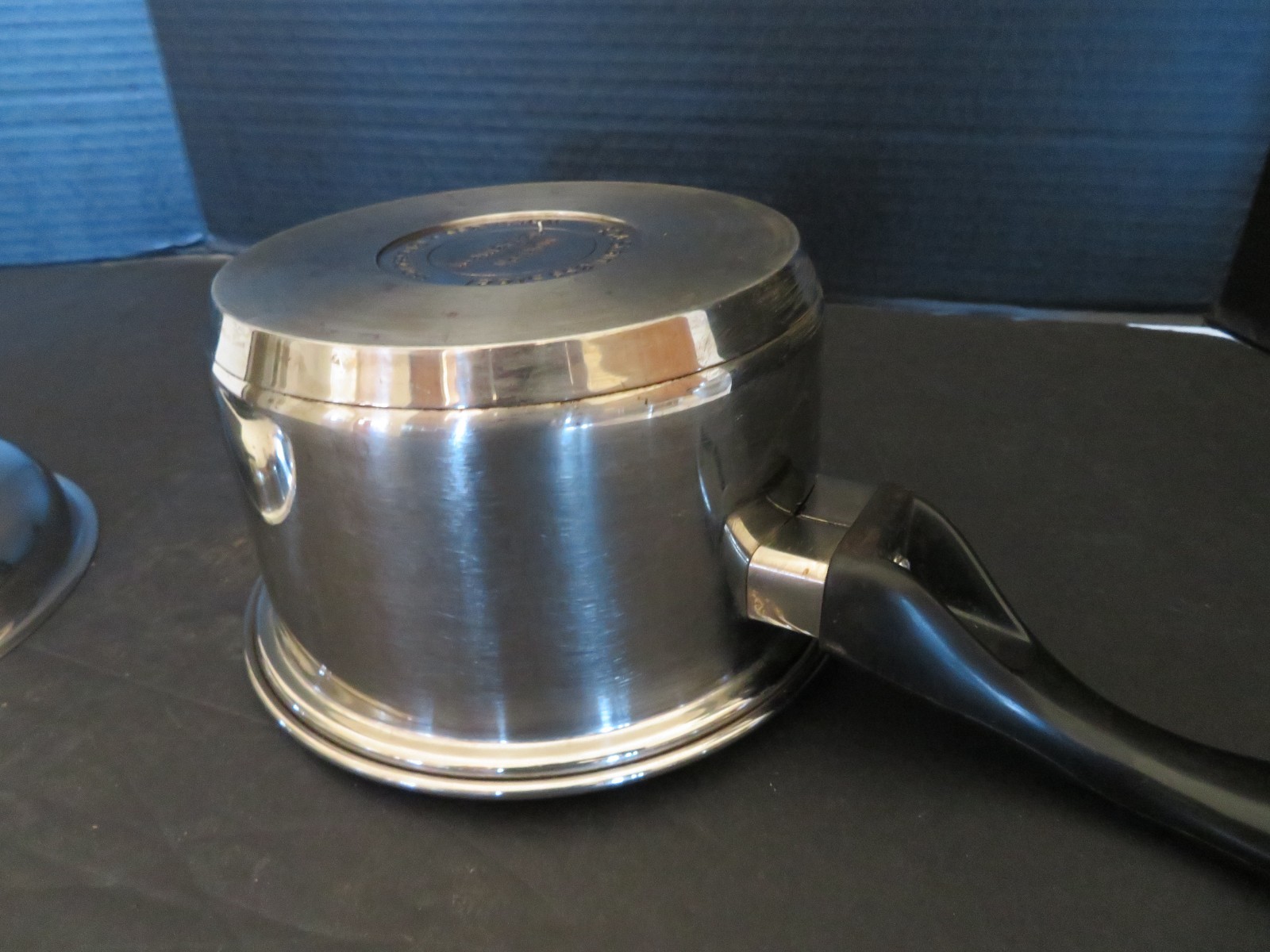 Vintage MAXAM 304 Surgical Stainless Steel Waterless Saucepan W/ or 1.7 Qt.