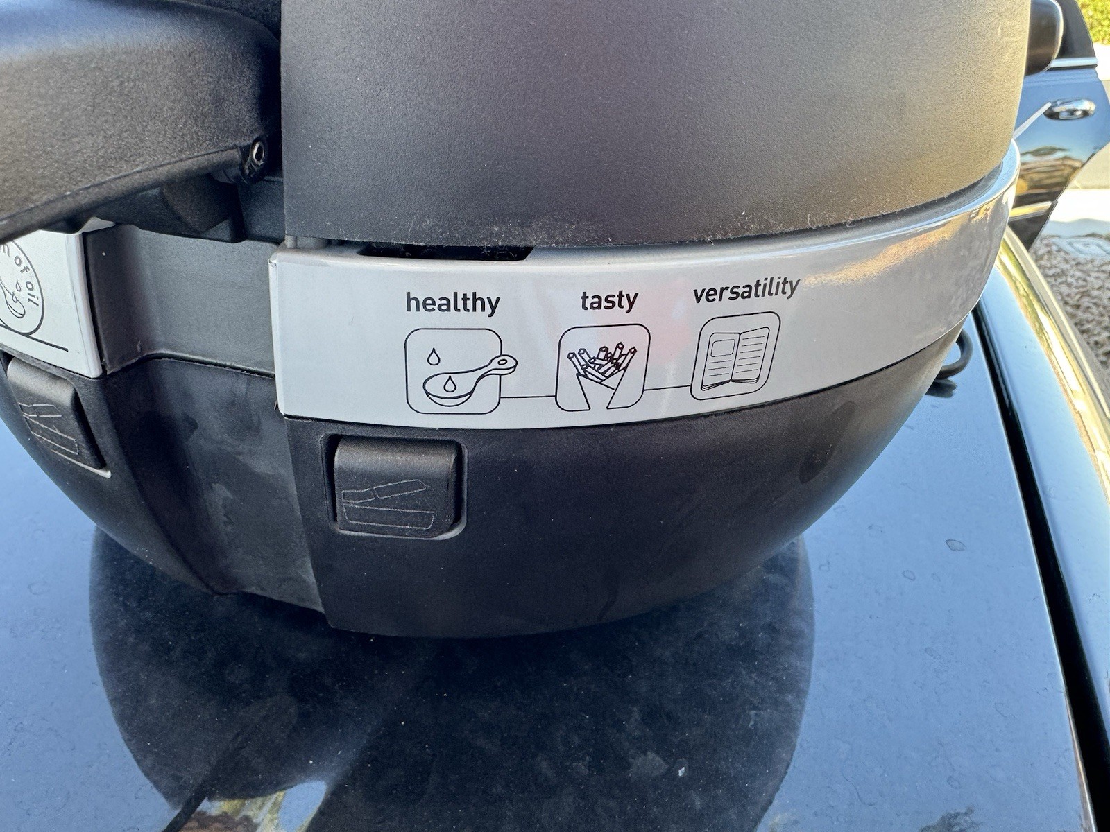 T-FAL ACTIFRY 1 SPOON OIL AIR FRYER LARGE 2.2LB FOOD CAPACITY GREAT CAMP HOLIDAY