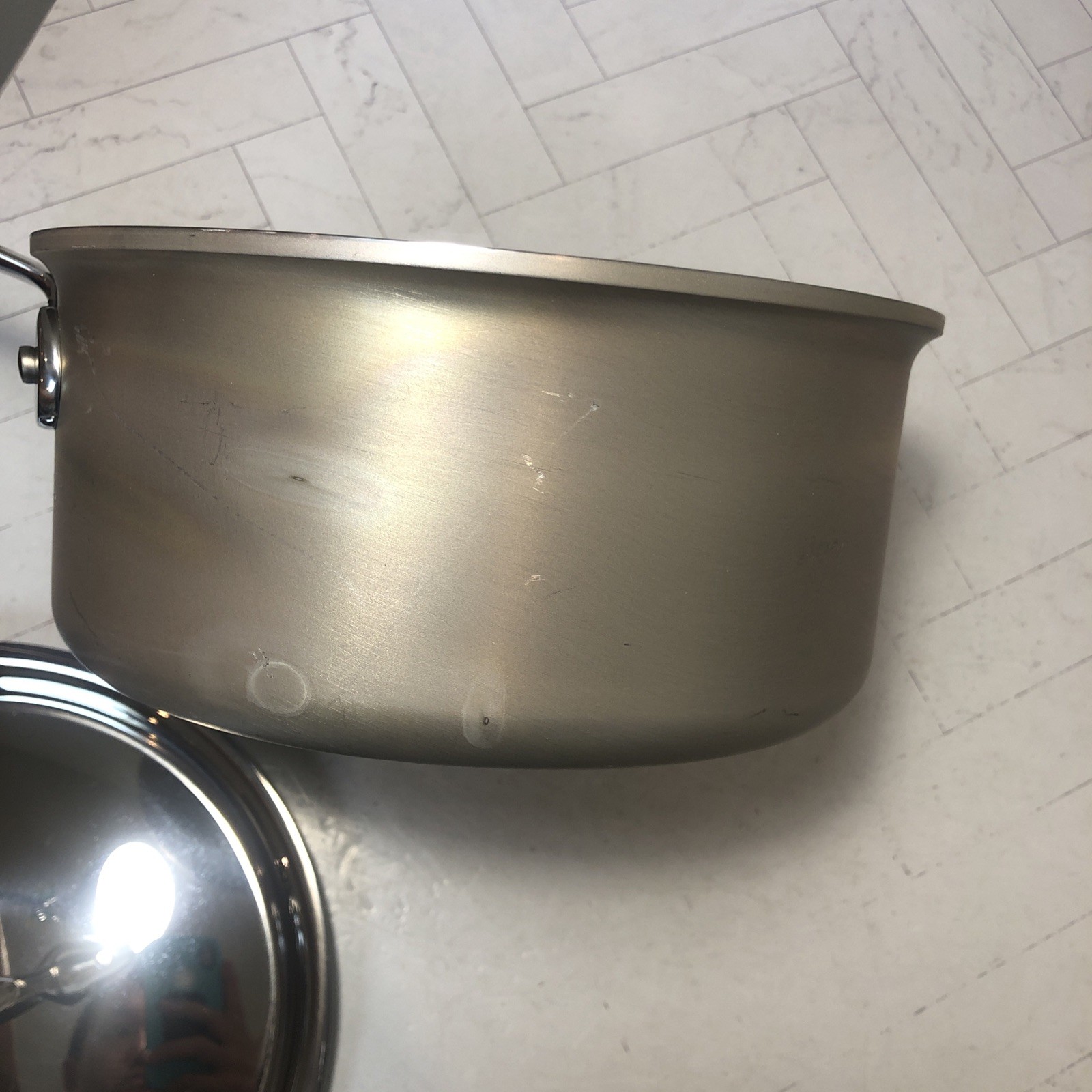 All-Clad Master Chef 3 QT Metal Crafters Sauce Pan Stainless Steel w Lid UNUSED