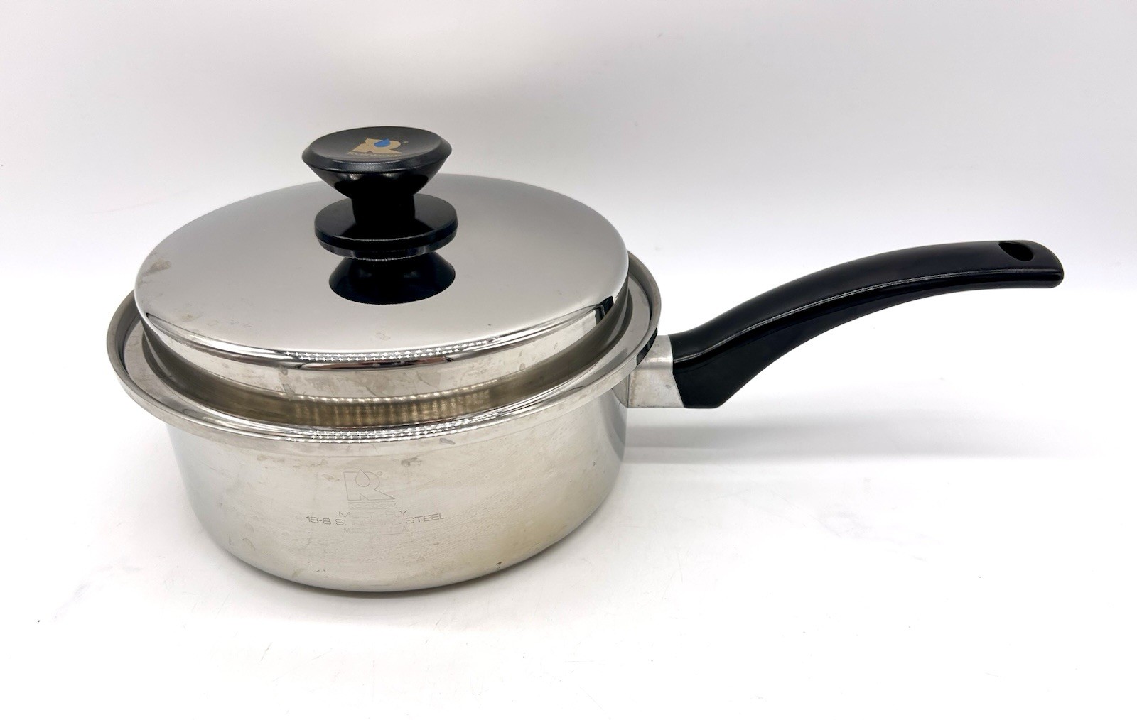 Rainbow Multi-Ply 18-8 Surgical Stainless Steel Saute Pan And Lid Size 8″ Pot