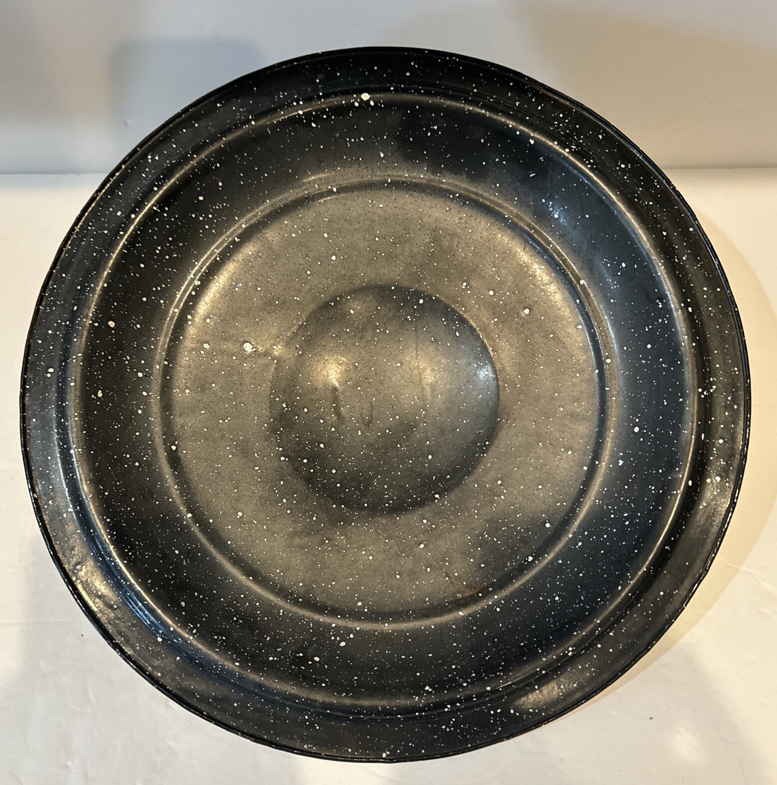 Enamel Stock Pot Canning Pot With Lid Black Speckled With Handles 20 Qt Large