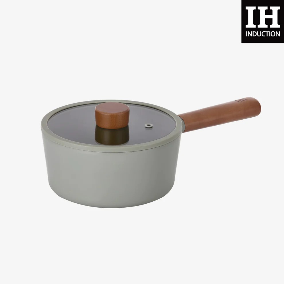 NEOFLAM FIKA 1.7QT, 18cm Saucepot with Lid, Nonstick 7″ Ceramic Coating Pot