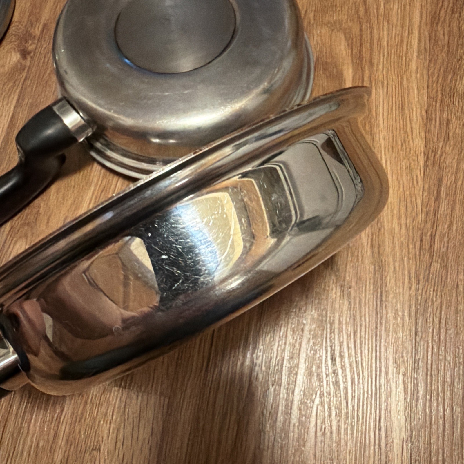 Deluxe Permanent Stainless Cookware Collection Sauce Pan And Skillets