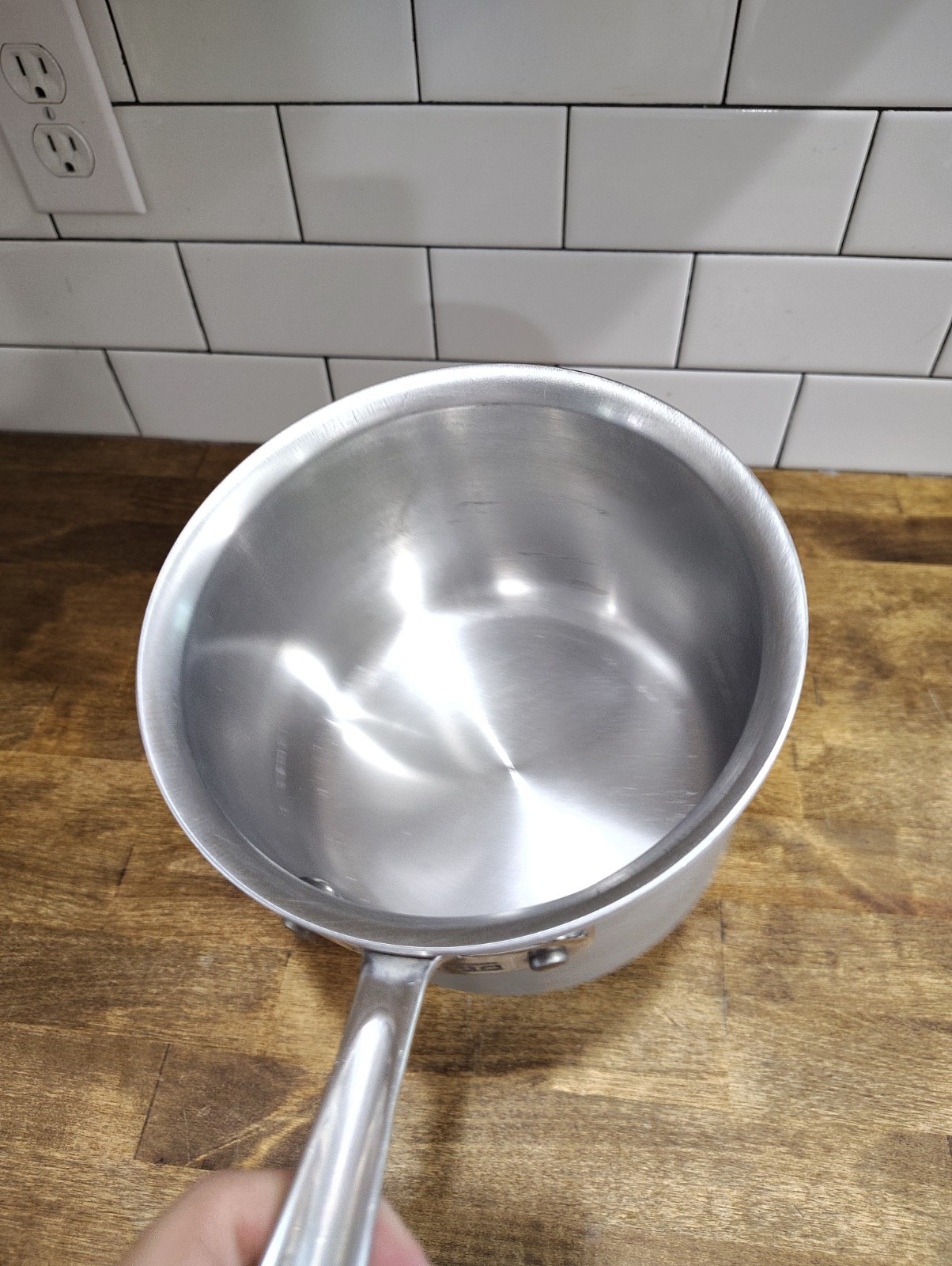 ALL-CLAD MC2 2 Qt. Saucepan Metal Crafters Master Chef Brushed Stainless No Lid