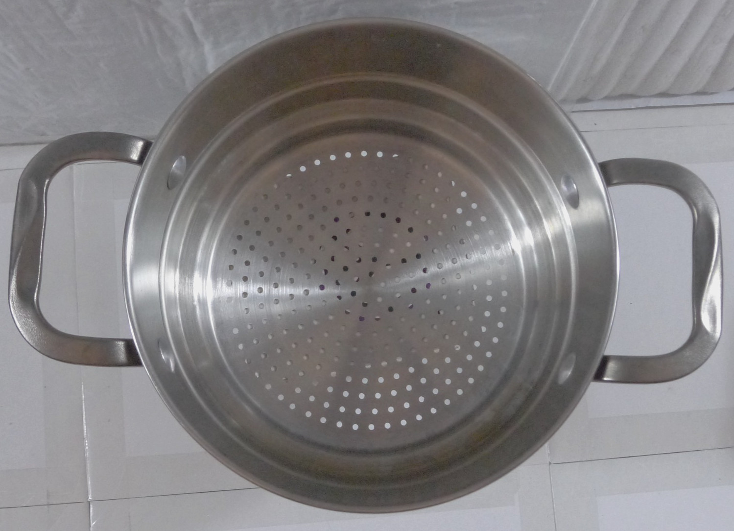 Stainless Steel Steamer Pot Insert 6 3/4″ & 7 3/4″ w/ 2 Handles – J4