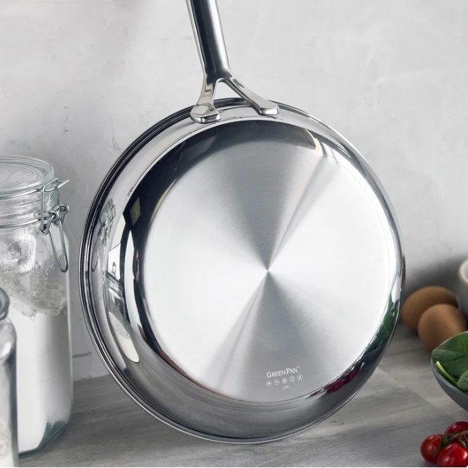 GreenPan Spectra Diamond 11 Pc Cookware Set 3 Ply Stainless Ceramic