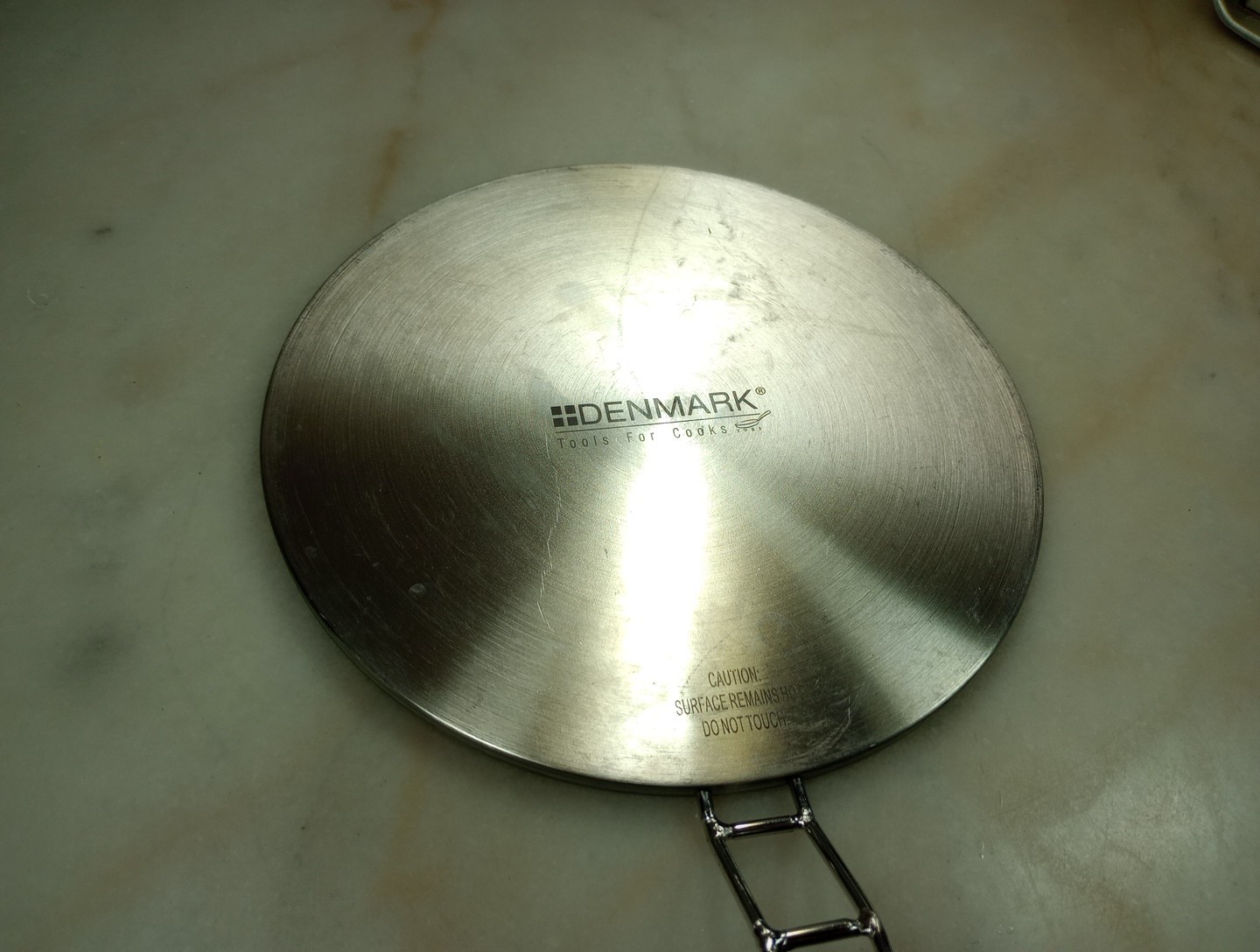 DENMARK Tools For Cooks, Stainless Steel Tava Flat Pan 8″ Crepe Pan.