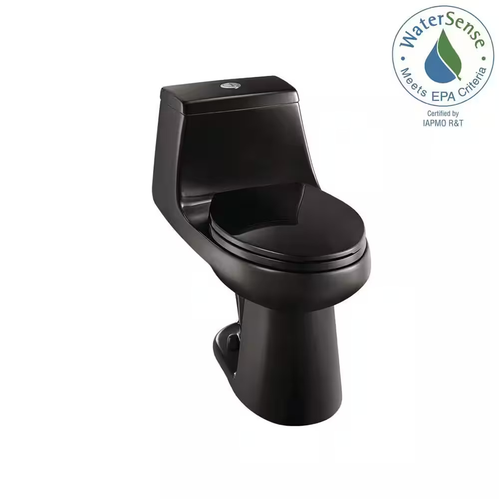 Mcclure 12 Inch Rough in One-Piece 1.1 GPF/1.6 GPF Dual Flush Elongated Toilet i