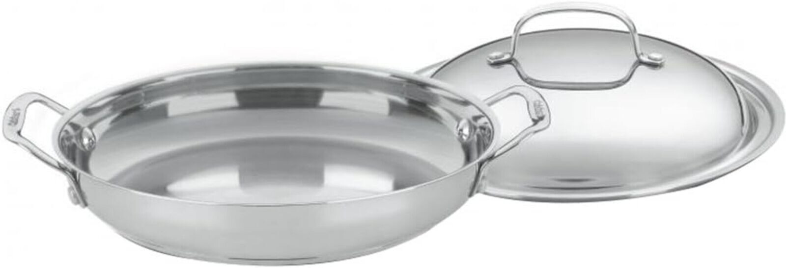NEW Cuisinart 12″ Everyday Pan with Dome Lid Model 725-30D, Stainless Steel
