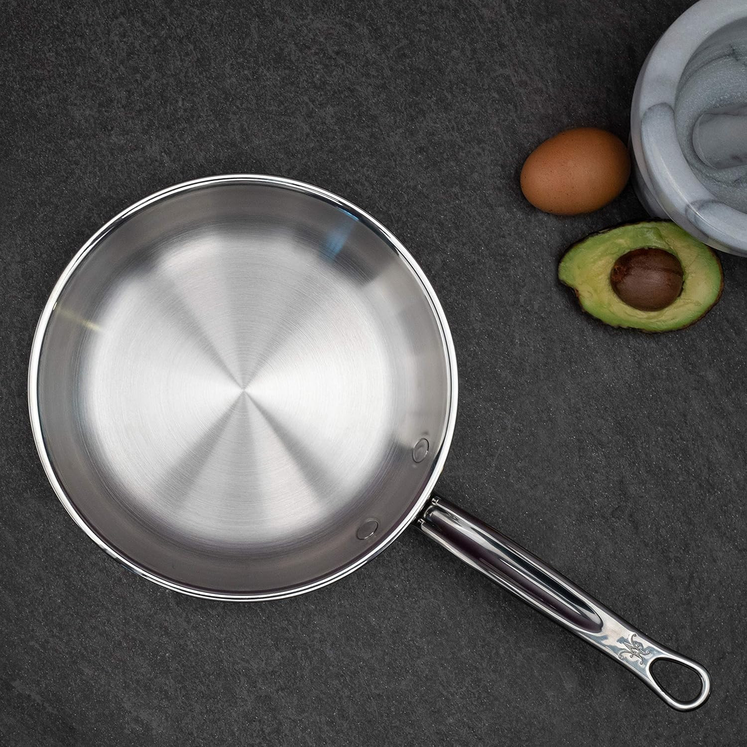 Probond 8.5-Inch Stainless Steel Frying Pan – Induction Ready Cookware