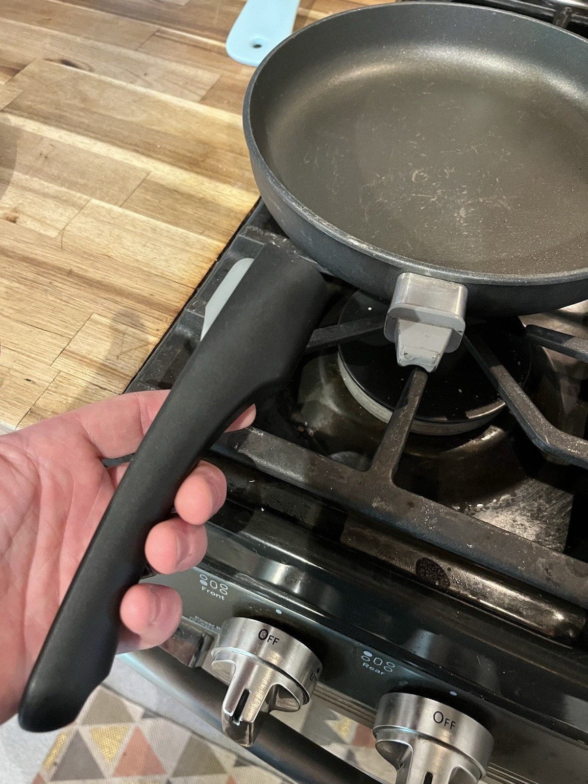 PAMPERED CHEF 9.5” Signature Series Pan w/Lid & Removable Handle. Germany READ!