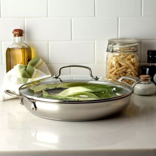 NEW Cuisinart 12″ Everyday Pan with Dome Lid Model 725-30D, Stainless Steel