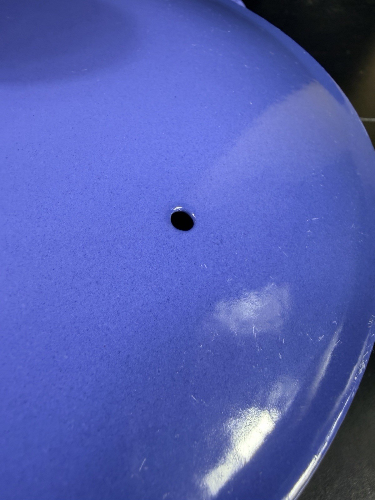 Le Creuset 3 Qt #24 Saucier Cast Iron Blue Enamel EUC