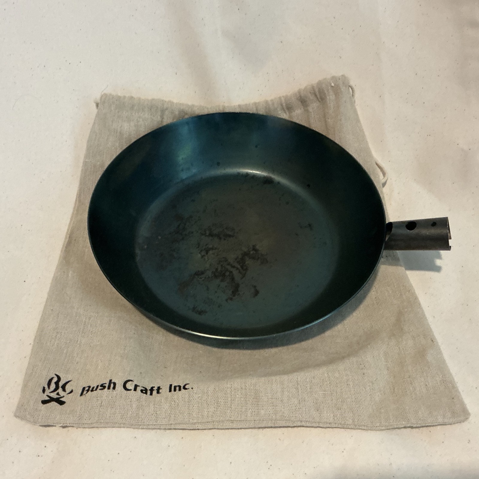 Bush Craft Bonfire Skillet Frying Pan St Pair Deep and Shallow Made in Japan