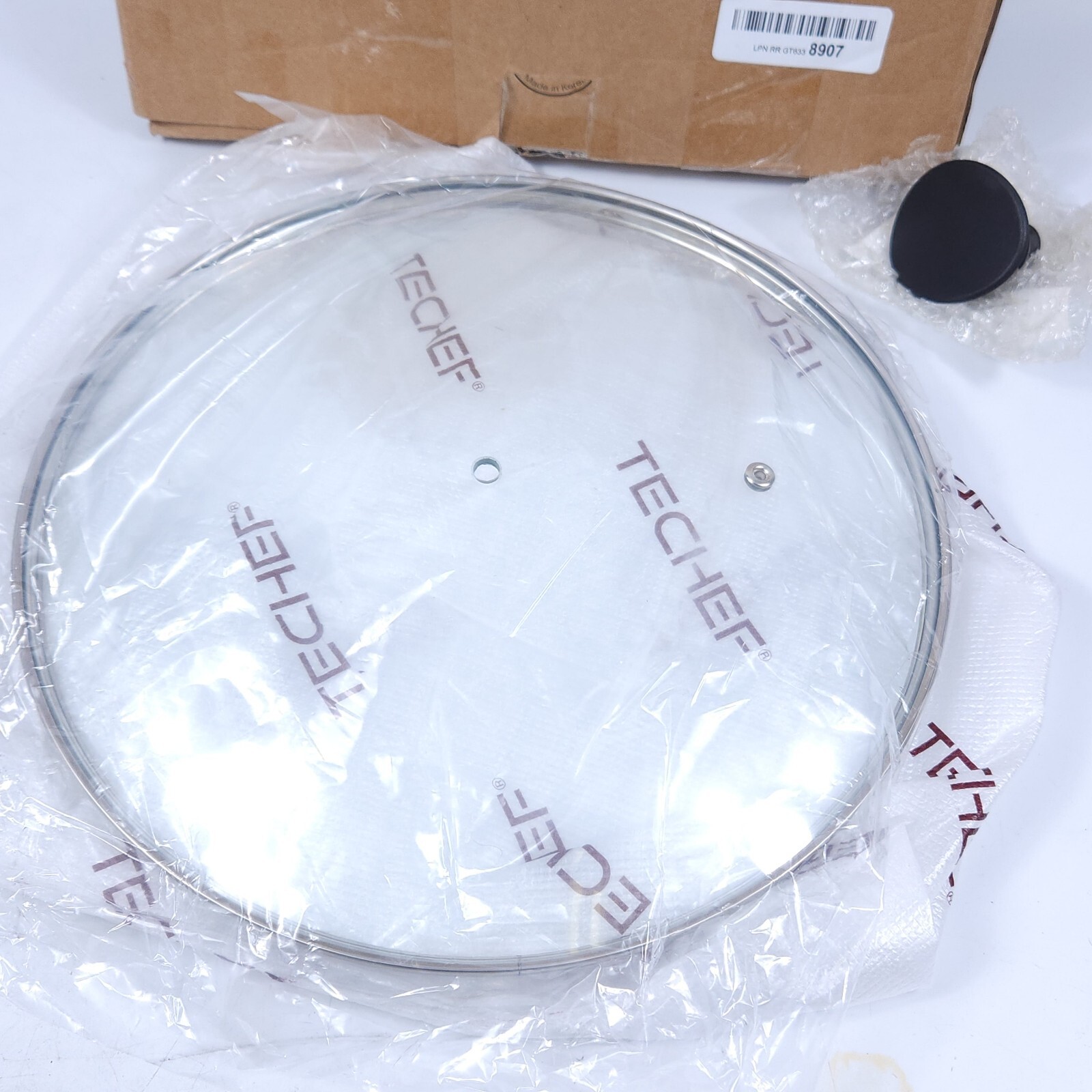 TeChef Cookware Tempered Glass Lid (12in/30cm) Overflow Protection