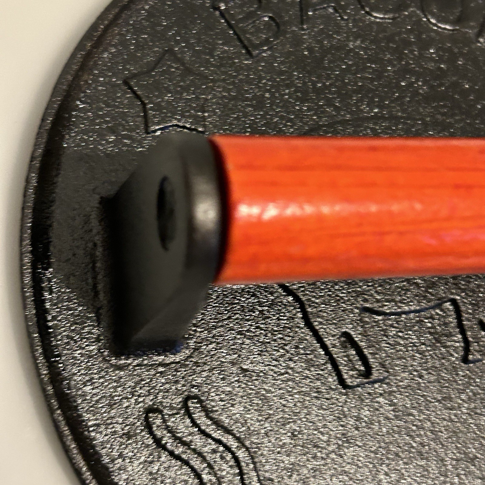 7″ Inch Cast Iron Round Bacon Burger Press with Wood Handle
