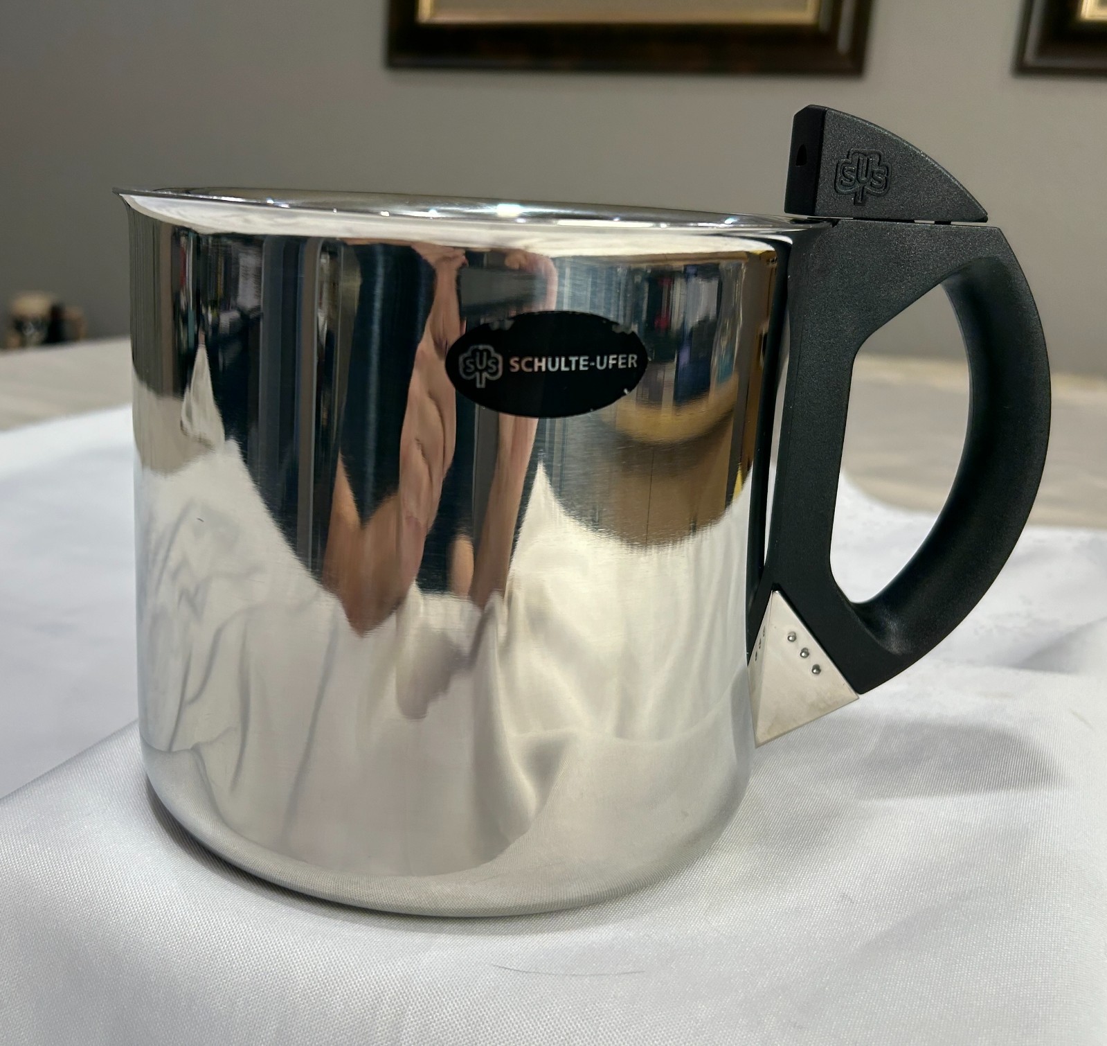 Schulte-Ufer Simmertopf Double Walled Whistling Simmer Milk Pot Stainless *Mint*