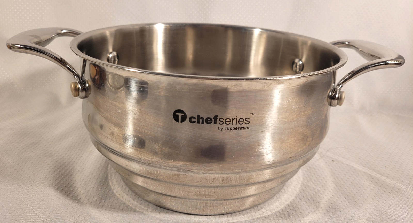 TUPPERWARE CHEF SERIES STAINLESS STEAMER INSERT FOR 2.5 QT. & 3 QT. SAUCEPAN