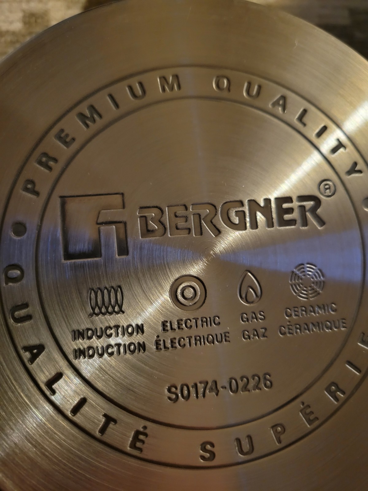 Bergner Essential Series Stainless Steel 1.8-qt Saucepan with Lid Cookware NWT