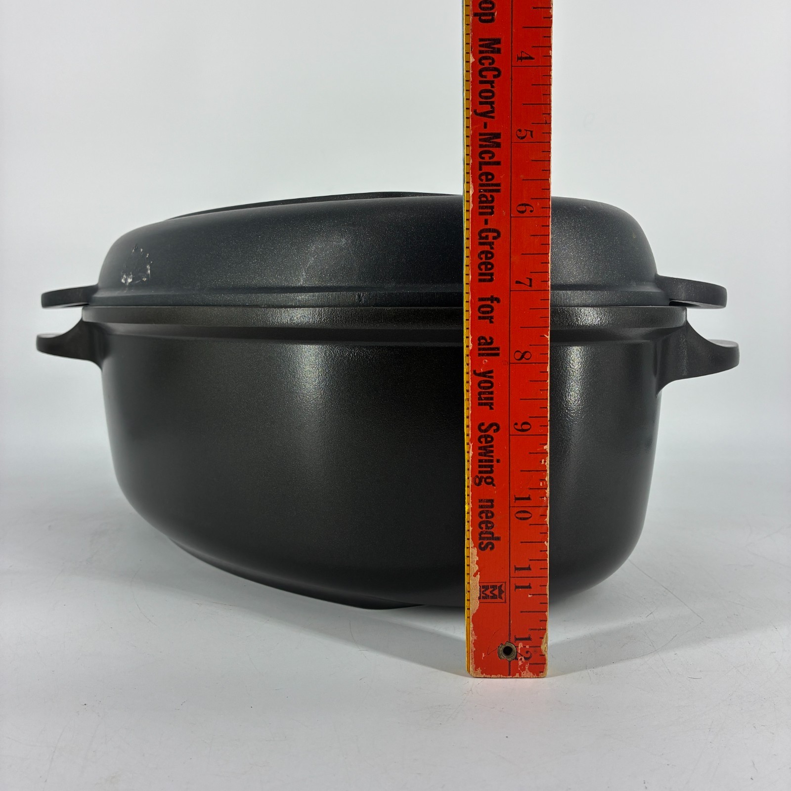 Berndes Oval Roaster Dutch Oven 15 Inch Black Cast Aluminum Made in Germany