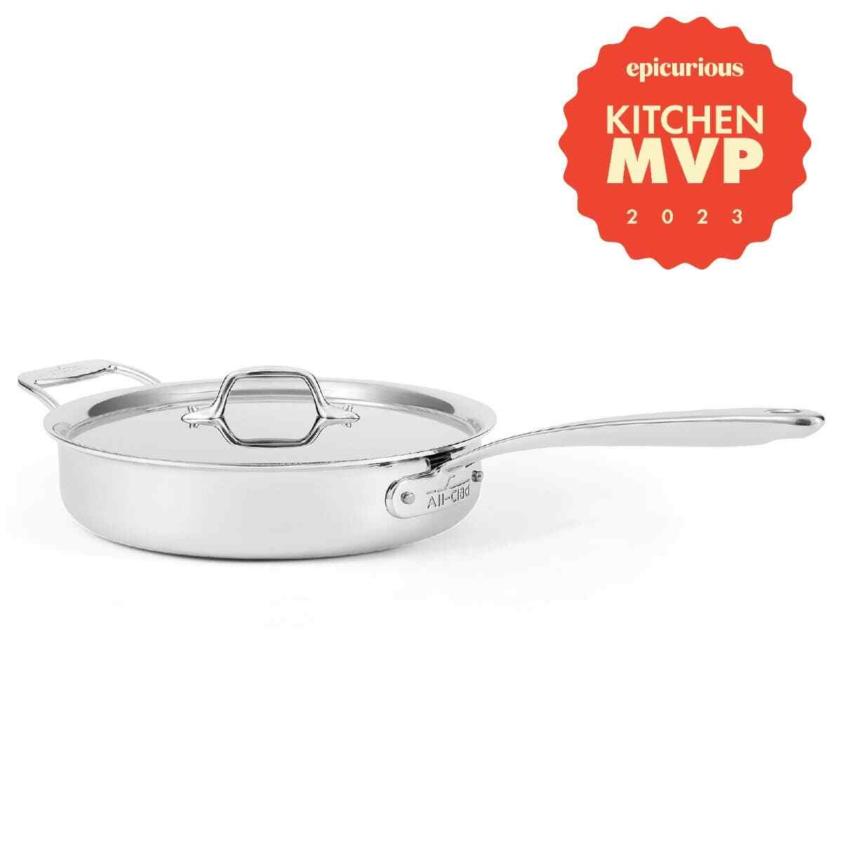 All-Clad G5™ Graphite Core Stainless-Steel Saute Pan, 3-Qt. (Polished Exterior)