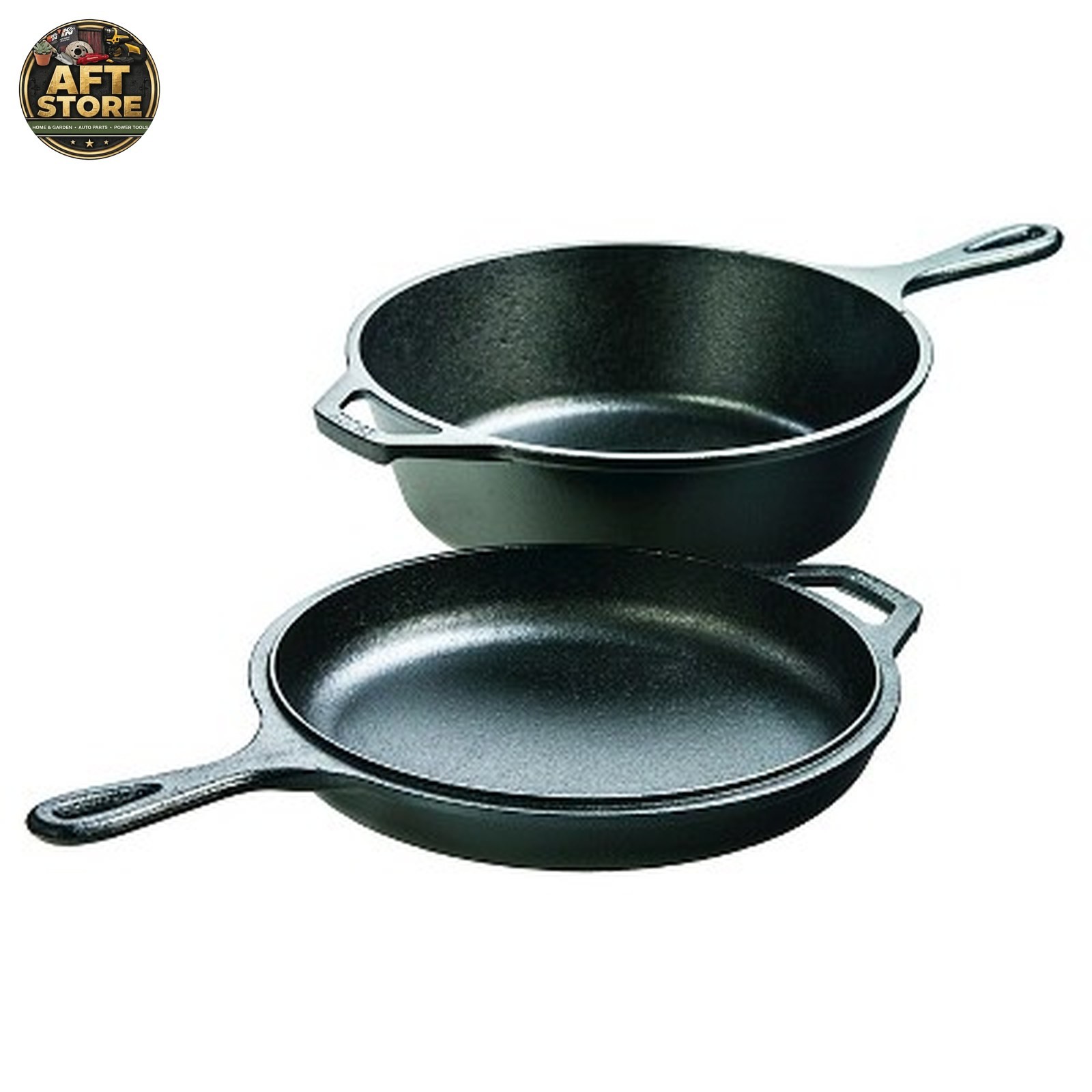 Lodge 3.2qt Cast Iron Combo Cooker – Skillet & Frying Pan Set