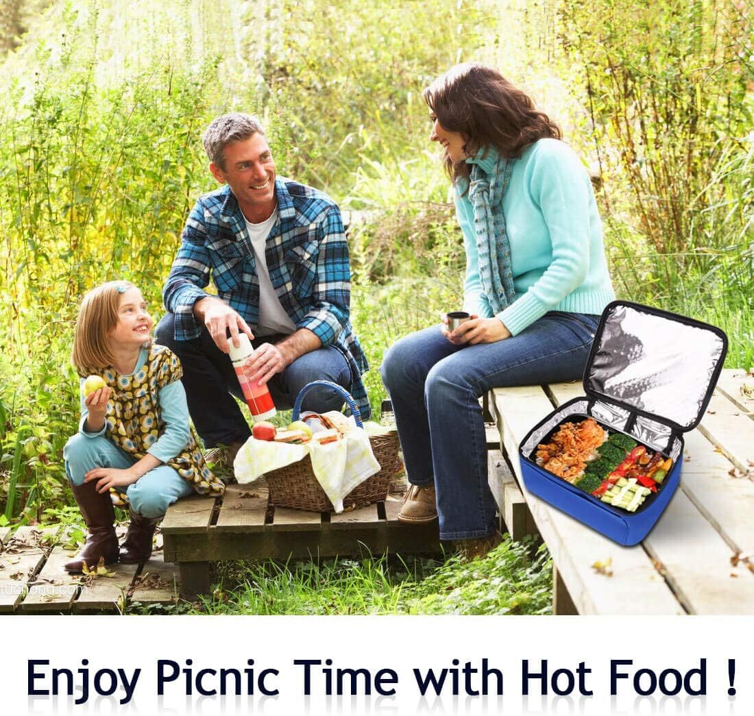 Portable Electric Heating Lunch Box Food Warmer Heater 110v Container US Home
