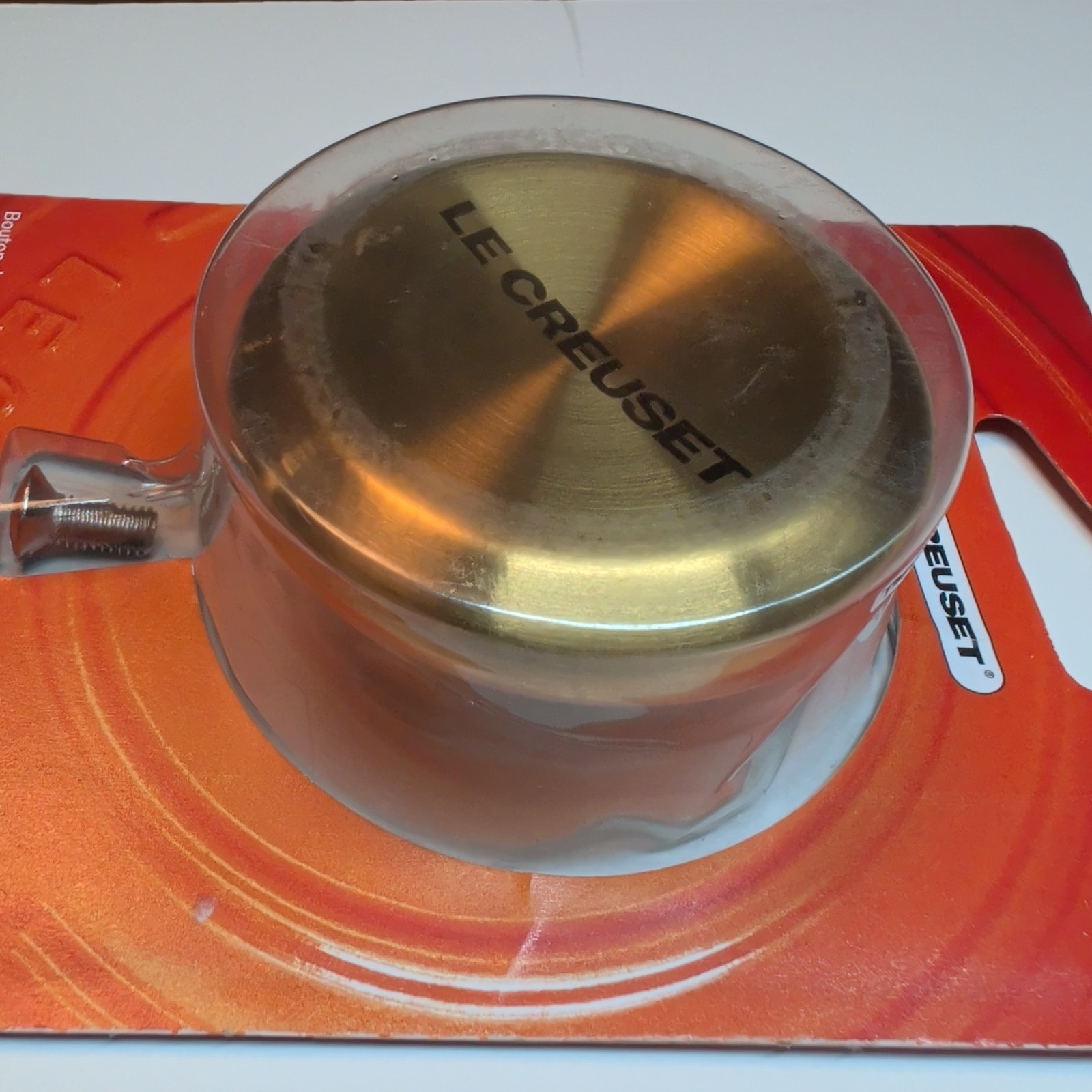 Le Creuset 2.2” 57mm Large GOLD Stainless Steel Replacement Cookware Knob NEW