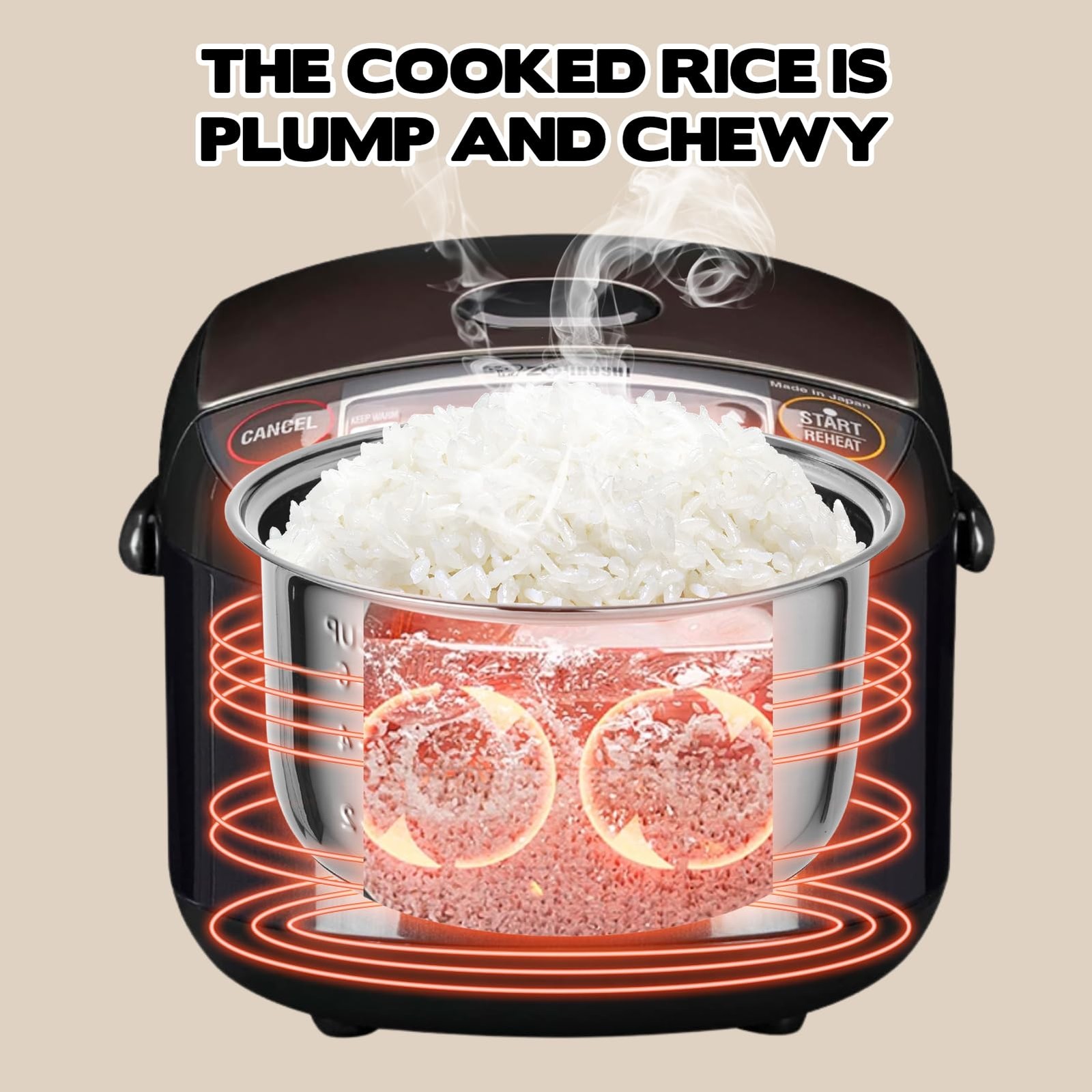 304 Stainless Steel Inner Pot 3.17 QT Rice Cooker Inner Pot Compatible with Z…