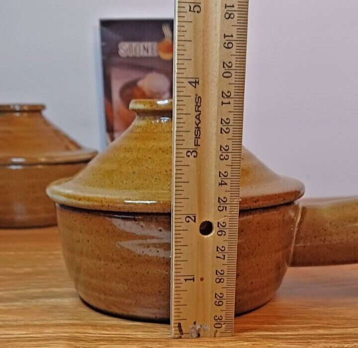 Stone Wave Microwave Stoneware Cookers SET OF TWO (2) WITH RECIPES