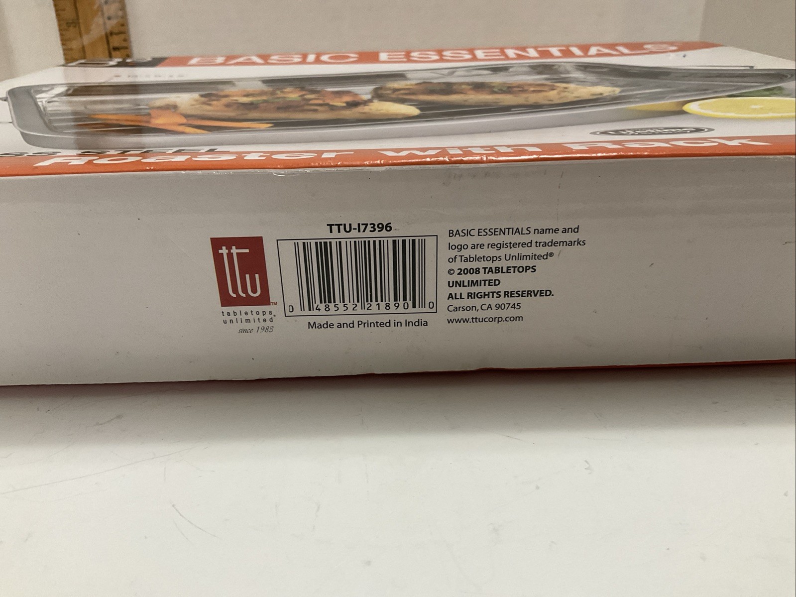 NEW BASIC ESSENTIALS ROASTER PAN & RACK STAINLESS STEEL NIB