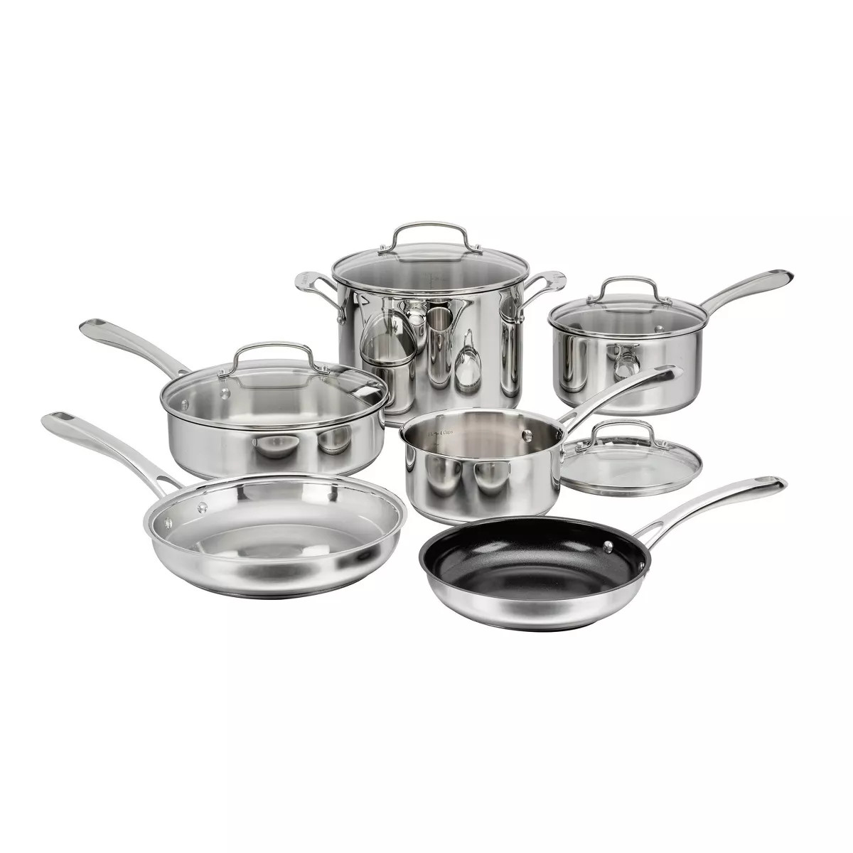 Cuisinart 10Pc Classic Stainless Steel Cookware Set