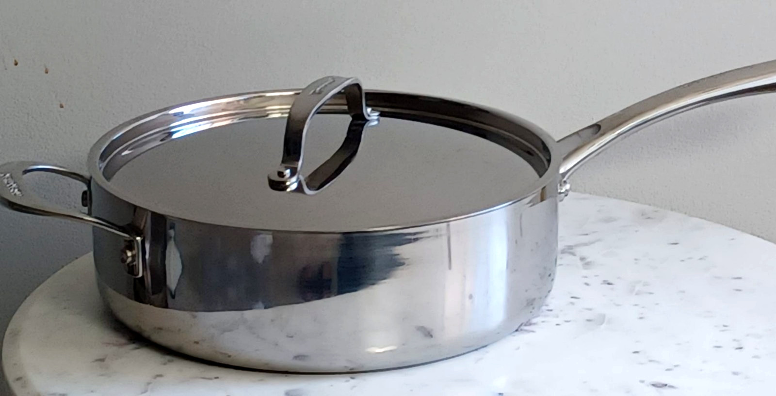 New Bergner Tri-Ply Stainless Steel Fry Pan / Sauté Pan (Braiser) with Lid