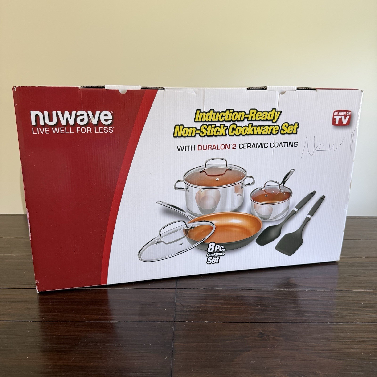 Nuwave 8 Pc Induction Cookware Set Nonstick Ceramic Duralon 2
