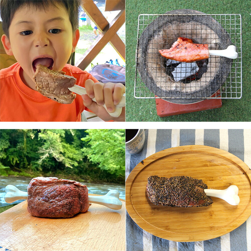 Tsubame-Sanjo Manga Meat Bone 2 pc set Outdoor BBQ Camping Reusable Japan