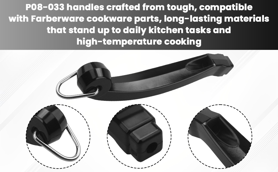 P08-033 Saucepan Handle Replacement (Long) for Farberware Saute Pans Handle