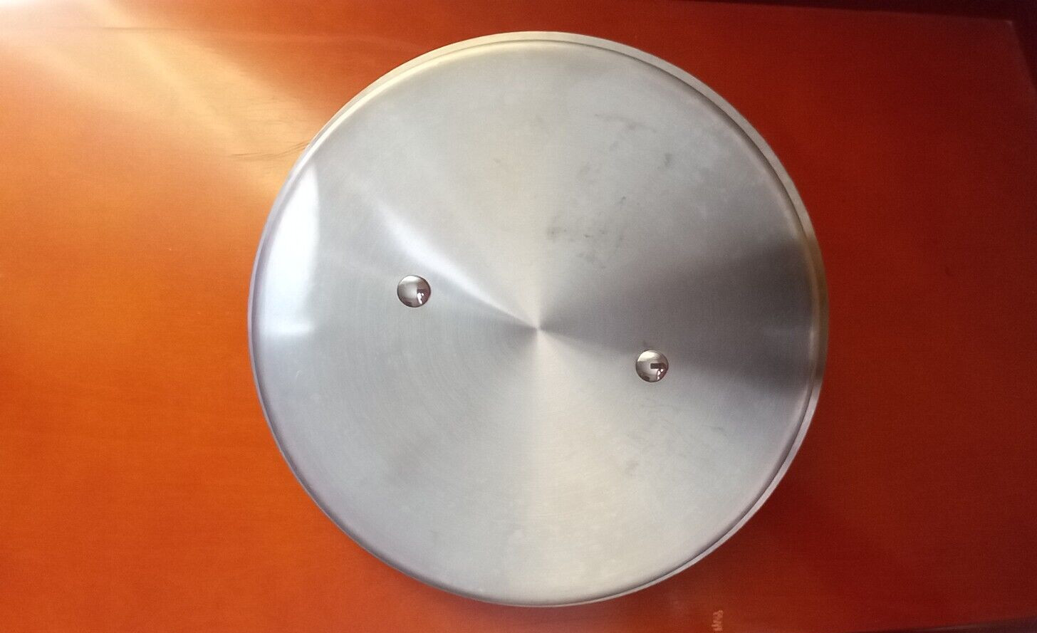 Unbranded Stainless Steel Replacement Lid, Outer Rim 10″, Inner Lip 9.25″