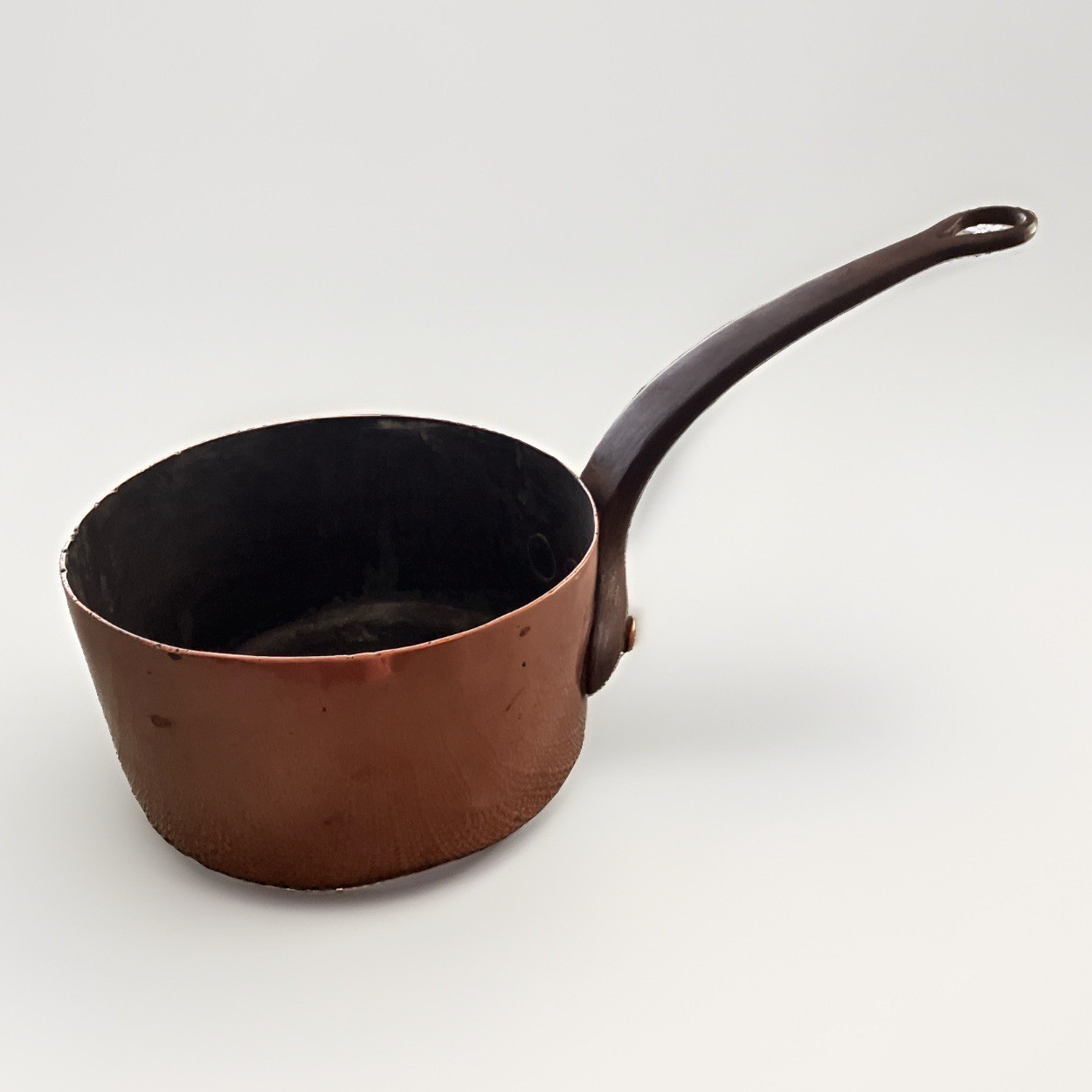 Vintage Copper 6” Saucepan 1.5mm Solid Heavy 3 lb 4 oz