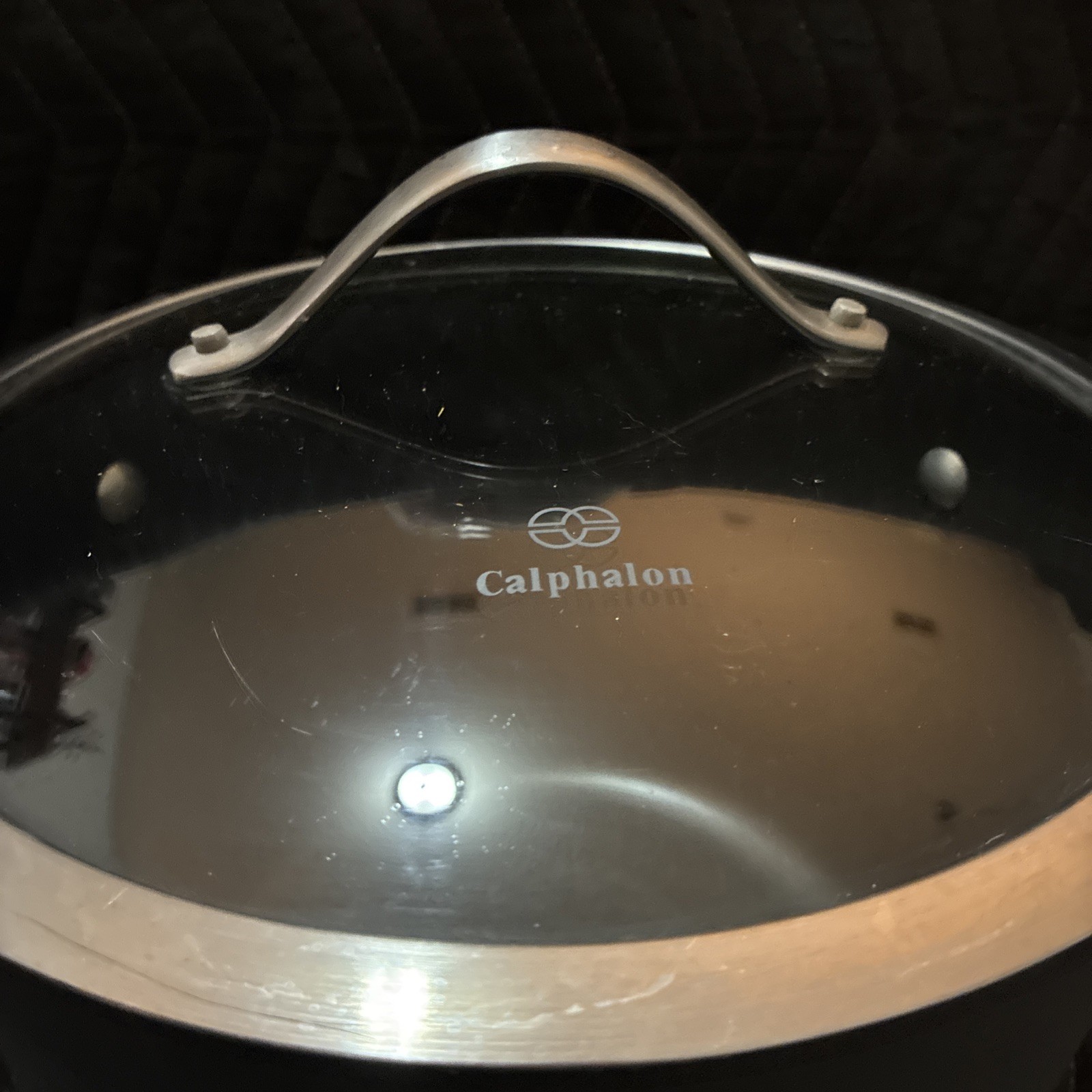 Calphalon 808 / 8qt Stock Pot #808 / Stainless Steel with Glass Lid / Oven Safe