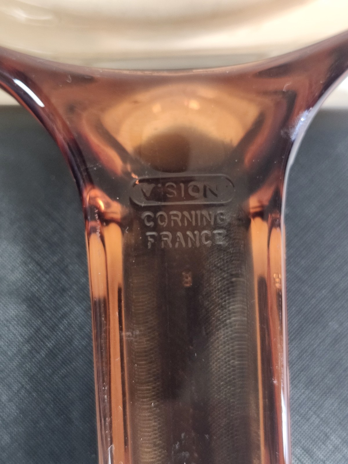 CorningWare Visions VISION Amber Glass 8in Round Oven-Safe Frying Pan