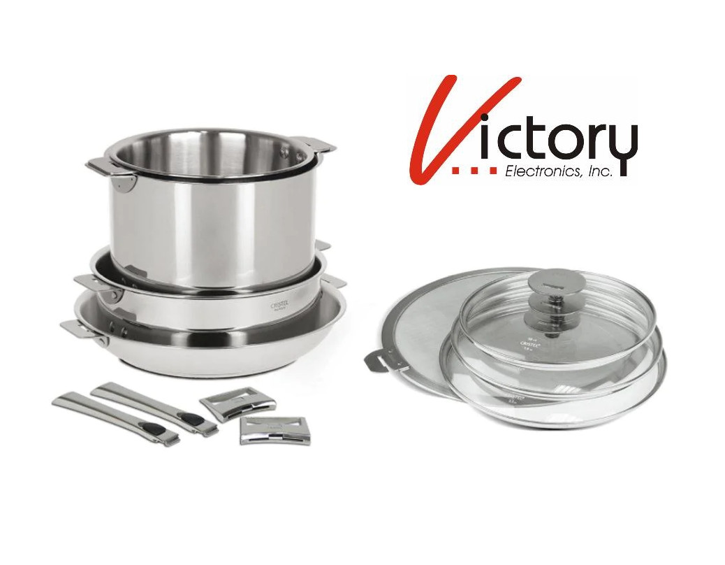 NIOB Cristel Casteline 12-Piece Cookware Set | STQMP12KPC | Stainless Steel