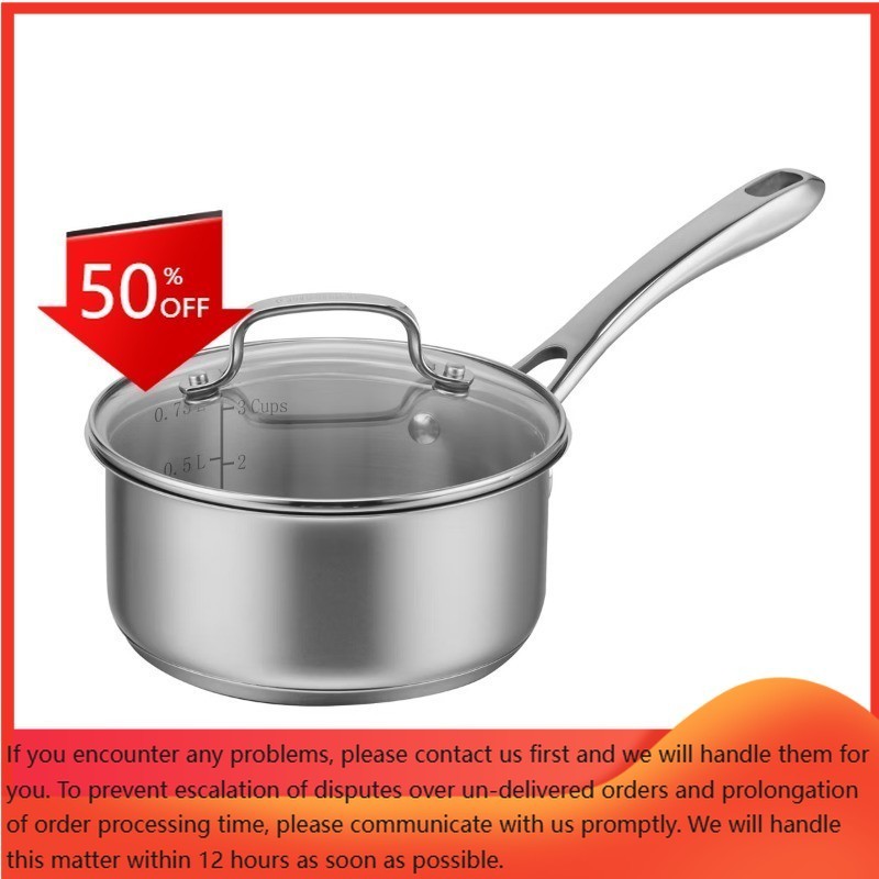 Cuisinart Classic 1qt Stainless Steel Saucepan with Cover – 8319-14: Small Pot