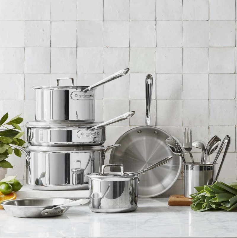 All-Clad D5® Stainless-Steel 10-Piece Cookware Set – HOT – SALE