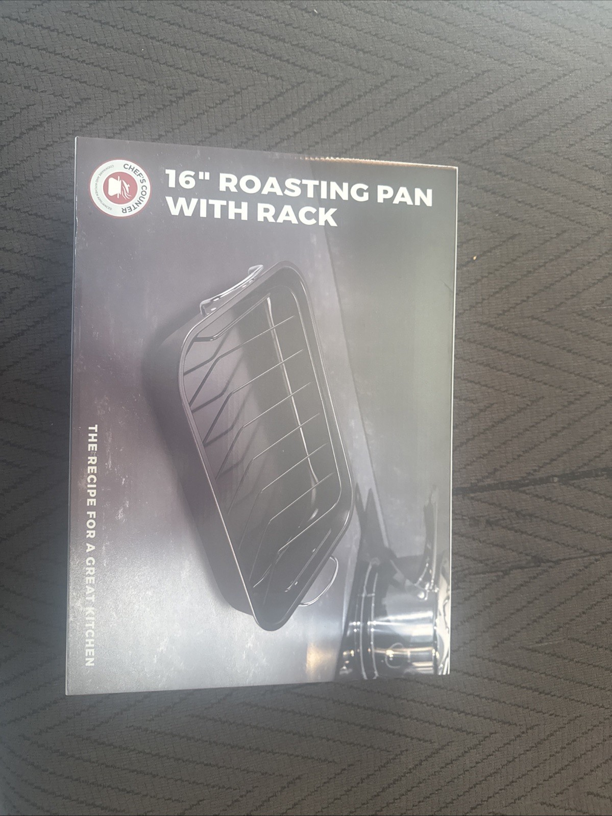 Chef’s Counter 16 Inch Carbon Steel Pan W/ Roasting Rack NIB