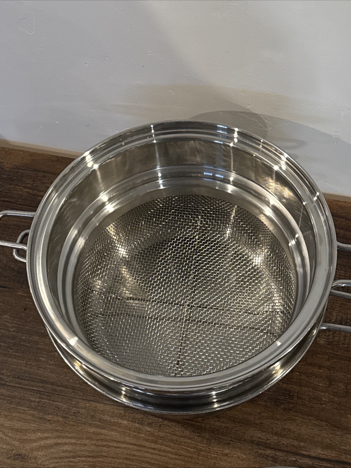 Saladmaster 3 qt saucepan With Steamer Basket & Vapo Valve Lid. 316Ti Stainless