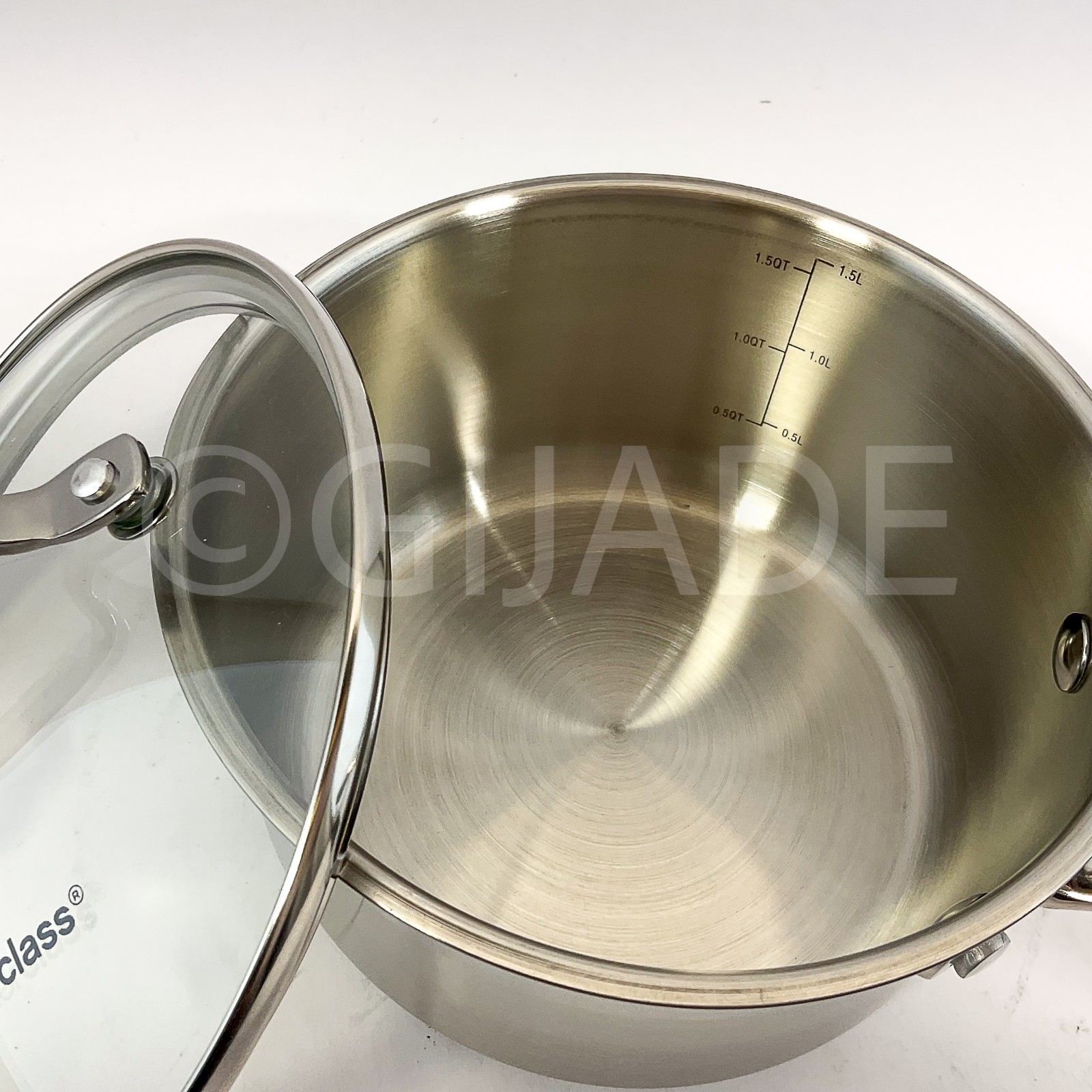 Masterclass Cookware Stainless Steel 1.7-qt 6″ Saucepan Cookware New